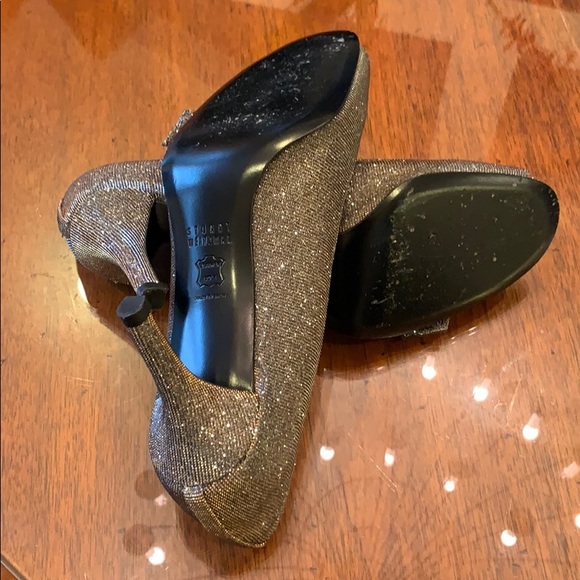 Stuart Weizmann silver sparkle pumps - Picture 4 of 8